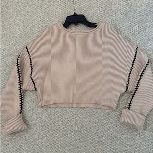 Promesa Ribbed Knit Sweater in Cream